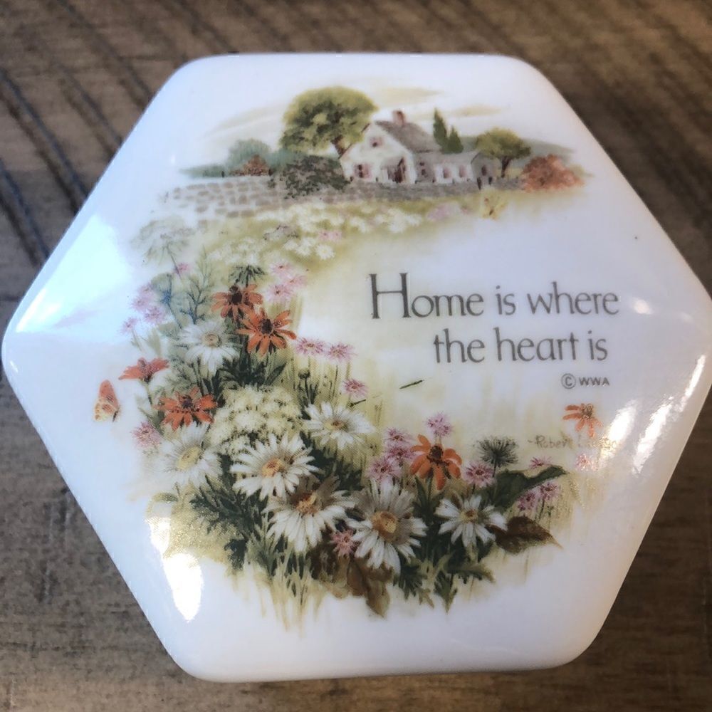 Home is Where the ❤️ is Ring 💍 🔑 Holder by Robert Laessig “Pastoral Scene”